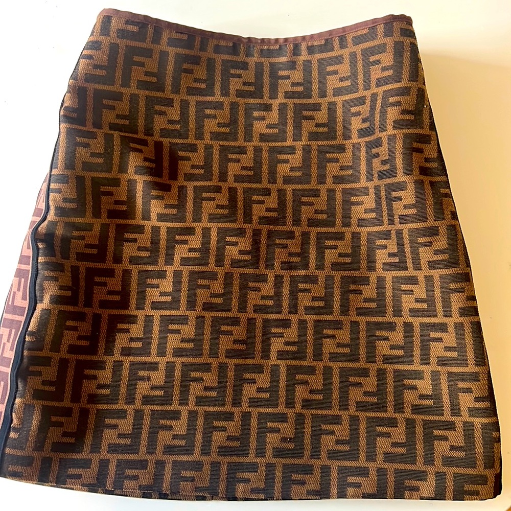 High waisted Fendi skirt thrifted in LA